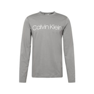 Calvin Klein Tricou gri închis / alb imagine