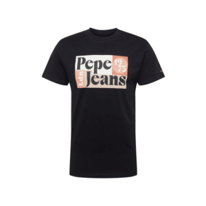 Pepe Jeans Tricou 'WELLS' albastru închis / alb / portocaliu piersică imagine