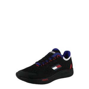 TOMMY HILFIGER Sneaker low negru / albastru regal / bleumarin / alb / roșu imagine