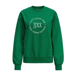 JJXX Bluză de molton 'Beatrice' verde / alb imagine