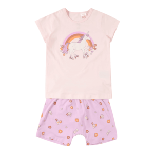 Cotton On Pijamale 'Harpa' mov pastel / roz deschis / portocaliu / alb / mai multe culori imagine