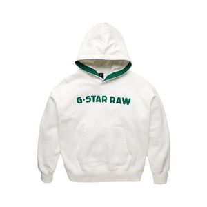 G-Star RAW Bluză de molton alb / verde imagine