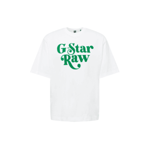 G-Star RAW Tricou alb / verde imagine