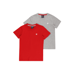 Champion Authentic Athletic Apparel Tricou gri / roșu / alb imagine