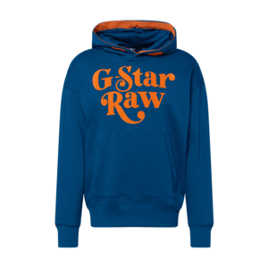 G-Star RAW Bluză de molton albastru / portocaliu imagine