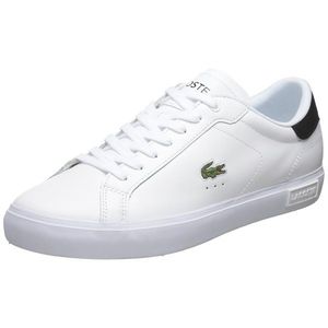 LACOSTE Sneaker low alb / negru / verde / roșu imagine
