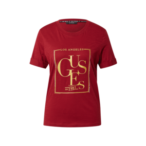 GUESS Tricou 'Simonne' roșu / auriu imagine