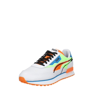 PUMA Sneaker low 'Future Rider Twofold' alb / portocaliu / verde deschis / albastru deschis / negru imagine