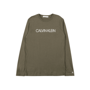 Calvin Klein Jeans Tricou oliv / alb imagine