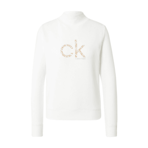 Calvin Klein Bluză de molton alb / bej imagine