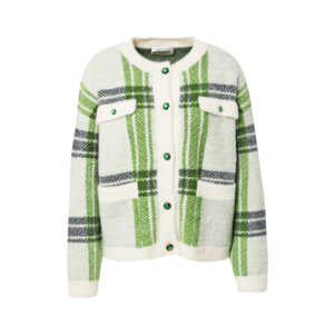 Essentiel Antwerp Geacă tricotată 'Anywhere' alb natural / gri deschis / verde măr / verde închis imagine