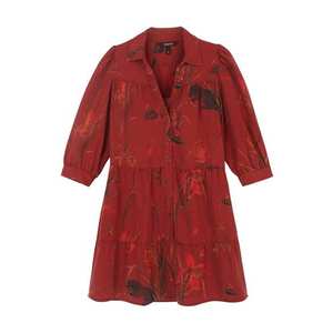 Desigual Rochie tip bluză 'SEVILLA' roșu / negru / oliv imagine
