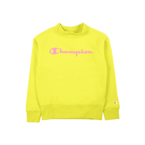 Champion Authentic Athletic Apparel Bluză de molton galben neon / roz / alb / roșu imagine