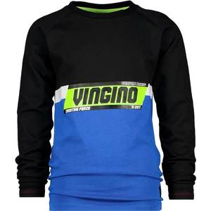 VINGINO Tricou 'Jevon' azuriu / negru / alb / verde kiwi imagine