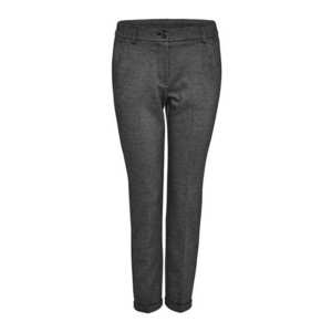 OPUS Pantaloni cu dungă 'Melina' gri închis / negru / alb imagine