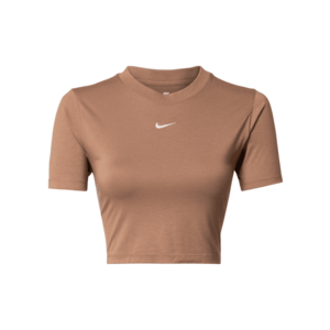 Nike Sportswear Tricou maro deschis / alb imagine