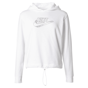 Nike Sportswear Bluză de molton alb / mov închis imagine