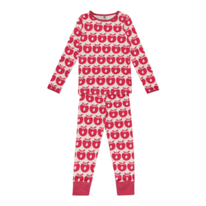 Småfolk Pijamale roșu carmin / bej imagine