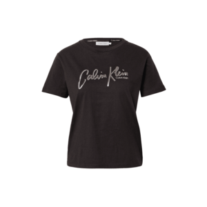 Calvin Klein Tricou negru / gri / gri piatră imagine