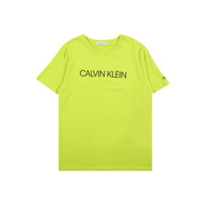 Calvin Klein Jeans Tricou verde neon / negru imagine