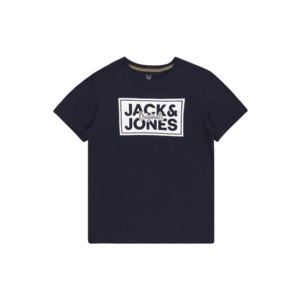 Jack & Jones Junior Tricou albastru închis / alb imagine