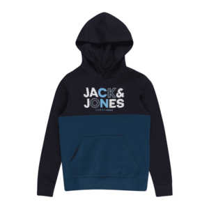 Jack & Jones Junior Bluză de molton 'STEVE' albastru închis / alb / albastru deschis / albastru imagine