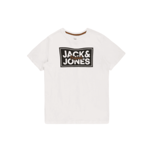 Jack & Jones Junior Tricou alb / negru imagine