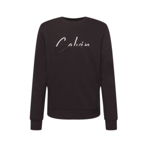 Calvin Klein Bluză de molton negru / argintiu imagine