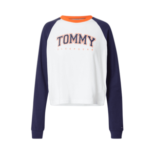 Tommy Hilfiger Underwear Bluză de noapte bleumarin / alb / portocaliu deschis imagine