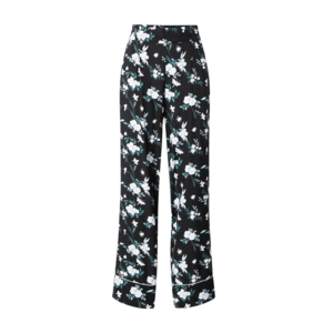 SCHIESSER Pantaloni de pijama negru / alb / verde smarald / albastru deschis / crem imagine