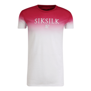 SikSilk Tricou alb / roz zmeură imagine