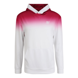 SikSilk Bluză de molton alb / roz zmeură imagine