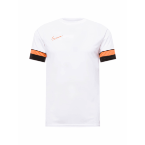 NIKE Tricou funcțional alb / negru / portocaliu imagine