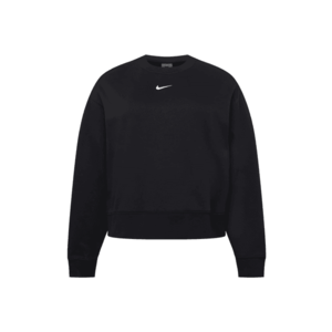 Nike Sportswear Bluză de molton negru / alb imagine