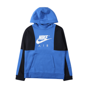 Nike Sportswear Bluză de molton albastru / alb / bleumarin imagine