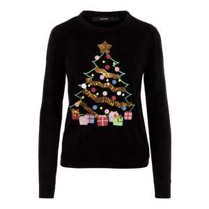 VERO MODA Pulover 'Christmas Tree' negru / mai multe culori imagine
