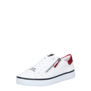 TOM TAILOR Sneaker low alb / roșu / bleumarin imagine