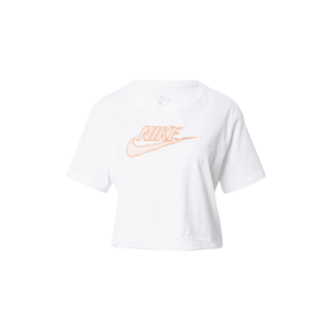 Nike Sportswear Tricou alb / portocaliu piersică imagine