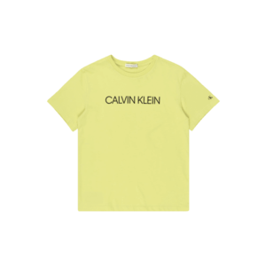 Calvin Klein Jeans Tricou galben lămâie / negru imagine