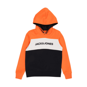 Jack & Jones Junior Bluză de molton portocaliu neon / alb / negru imagine