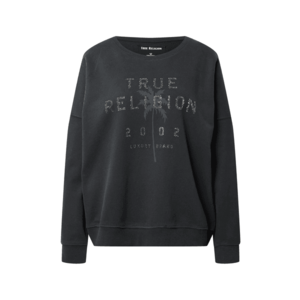 True Religion Bluză de molton 'BOXY CREW NECK SWEAT PALM TREE' albastru / gri imagine