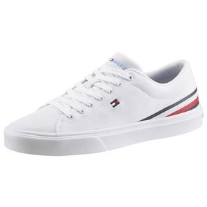 TOMMY HILFIGER Sneaker low alb / albastru închis / roșu imagine