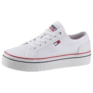 Tommy Jeans Sneaker low alb / roșu / bleumarin imagine