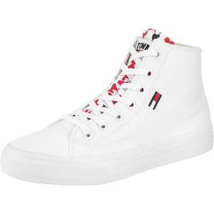 Tommy Jeans Sneaker înalt alb / roșu / bleumarin imagine