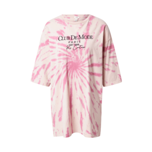 River Island Shirt 'CLUB DE MODE' roz / roz / negru imagine