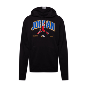 Jordan Bluză de molton negru / albastru / portocaliu / roșu deschis / alb imagine
