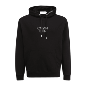 Calvin Klein Big & Tall Bluză de molton negru / gri închis / alb imagine