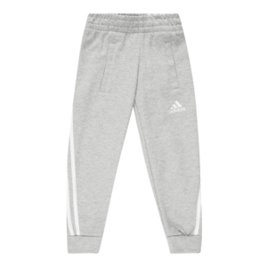 ADIDAS PERFORMANCE Pantaloni sport gri / alb imagine