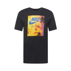 Nike Sportswear Tricou negru / roz deschis / portocaliu închis / galben auriu / azuriu imagine