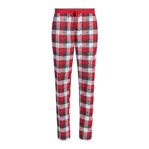 Skiny Pantaloni de pijama roșu / gri închis / alb imagine